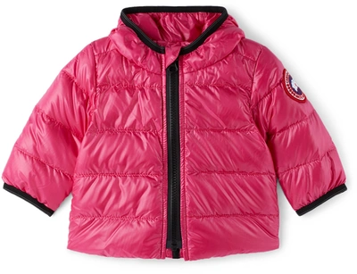 Canada Goose Kids Crofton Hoody Puffer Jacket (6-24 Months) In Summit Pink