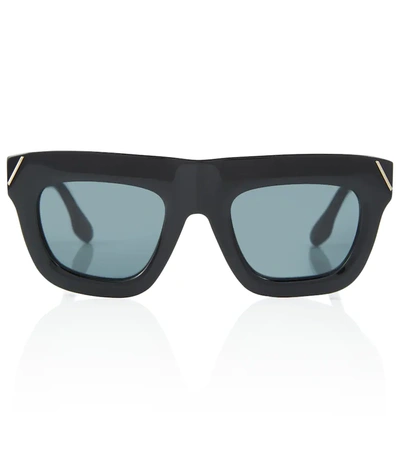 Victoria Beckham Beveled Cat-eye Sunglasses In Black