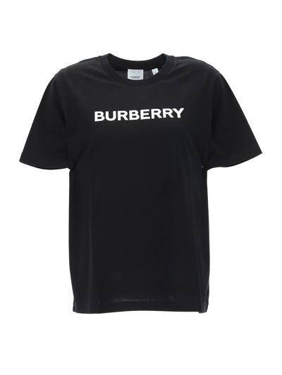 Burberry The Cotton T-shirt Is The Perfect Compromise Between Luxury And Basic Wear In Black