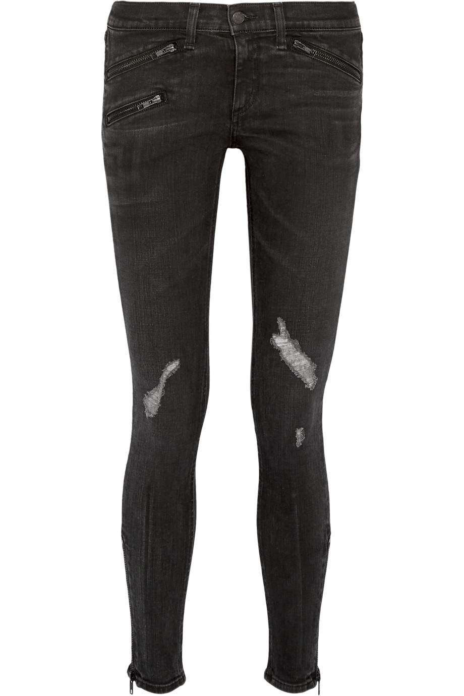 Rag & Bone Distressed Mid-rise Skinny Jeans | ModeSens