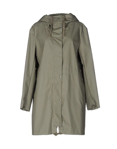 Sempach Double Breasted Pea Coat In Military Green | ModeSens