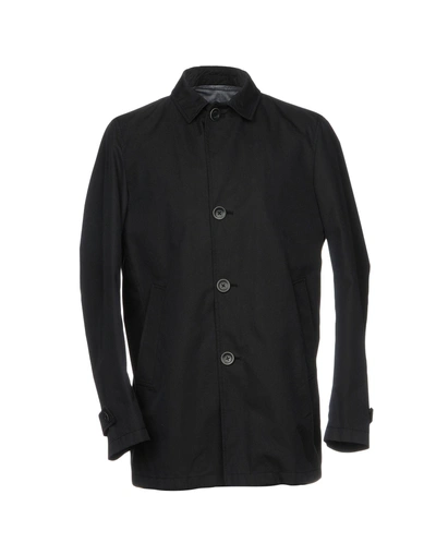 Herno Overcoats In Dark Blue
