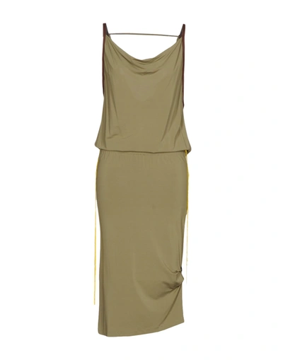 Manila Grace Midi Dress In Green