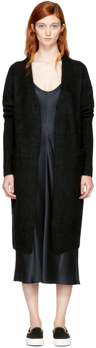 Acne Studios Raya Wool And Mohair-blend Cardigan In Black