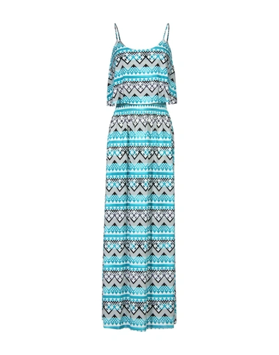 Tbagslosangeles Long Dress In Turquoise