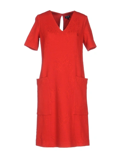 Armani Jeans Short Dress In Red