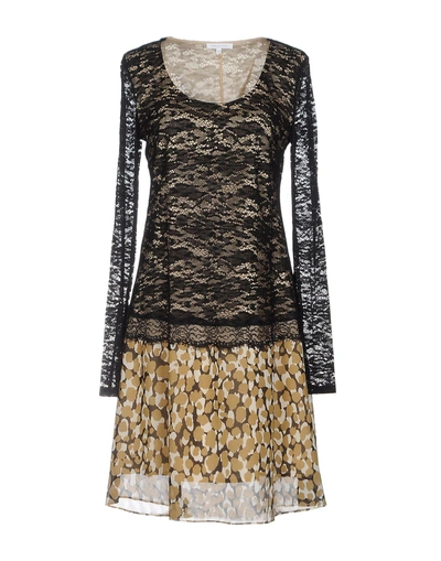 Patrizia Pepe Short Dresses In Black
