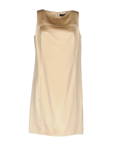 Ralph Lauren Short Dresses In Beige