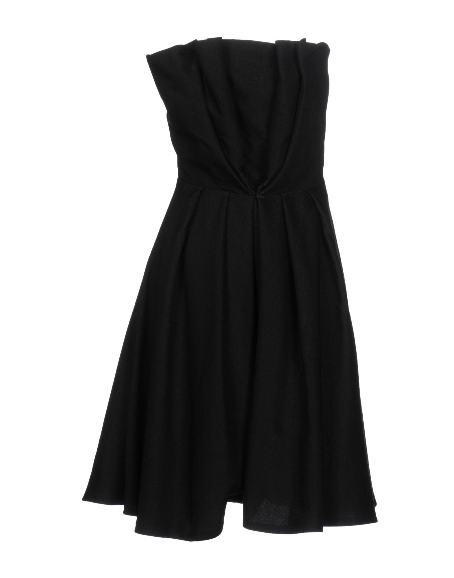 Space Style Concept Short Dress In Black | ModeSens
