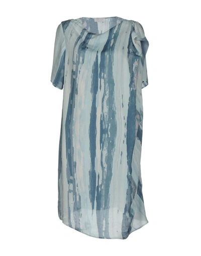 Gran Sasso Short Dress In Slate Blue