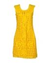 Class Roberto Cavalli Short Dress In Yellow