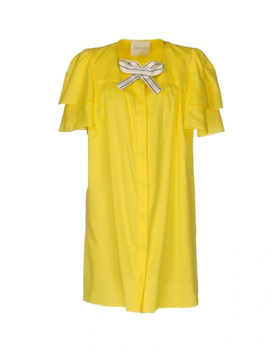 Daniele Carlotta Shirt Dress In Yellow