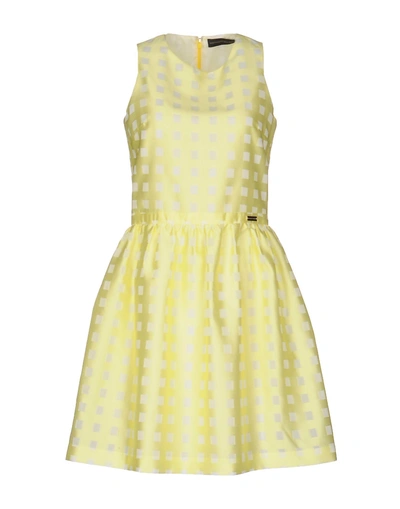 Alessandro Dell'acqua Short Dress In Yellow