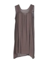 Aglini Short Dresses In Dove Grey