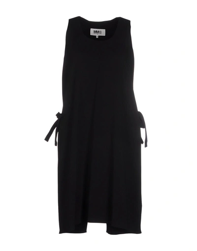 Mm6 Maison Margiela Short Dress In Black