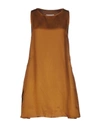 Mm6 Maison Margiela Short Dress In Brown