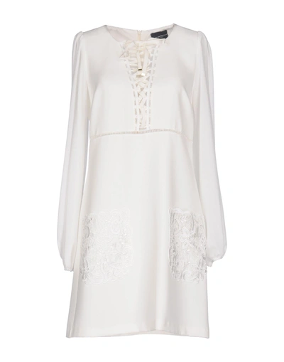 Atos Lombardini Short Dress In White