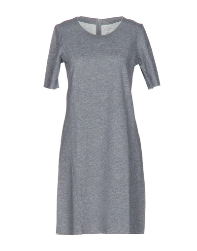 Majestic Short Dress In Grey