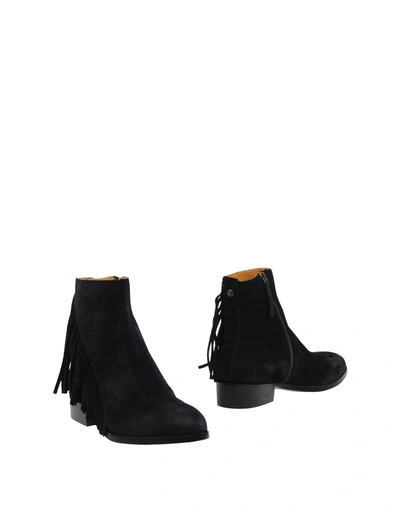 Buttero Ankle Boots In Black