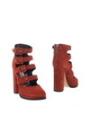 Giampaolo Viozzi Ankle Boots In Brick Red