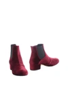 Atos Lombardini Ankle Boot In Maroon