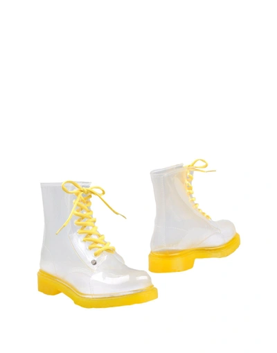 G Six Workshop Ankle Boots In Transparent