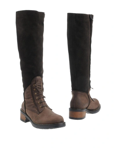 Peter Flowers Boots In Dark Brown