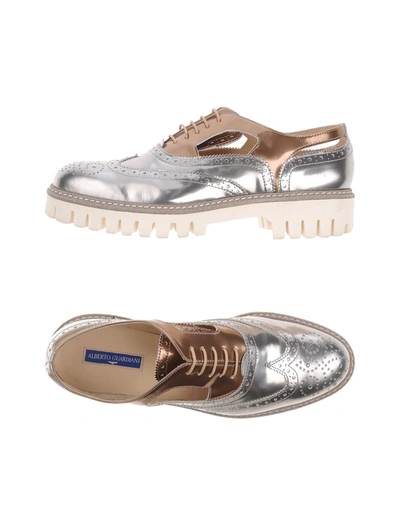 Alberto Guardiani Lace-up Shoes In Silver