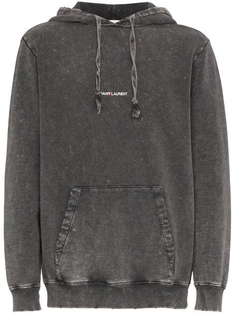 saint laurent washed hoodie