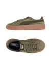 Puma Sneakers In Military Green