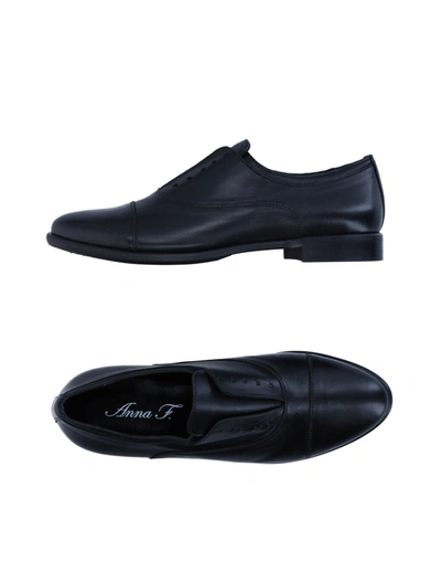 Anna F Lace-up Shoes In Black