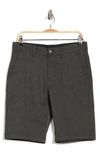 Volcom Monty Stretch Shorts In Charcoal Heather 25