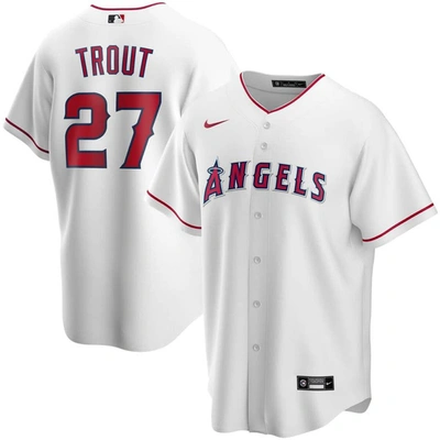 Nike Kids' Youth  Mike Trout White Los Angeles Angels Home Replica Player Jersey