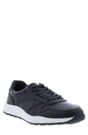 English Laundry Asher Leather Low Top Sneaker In Black