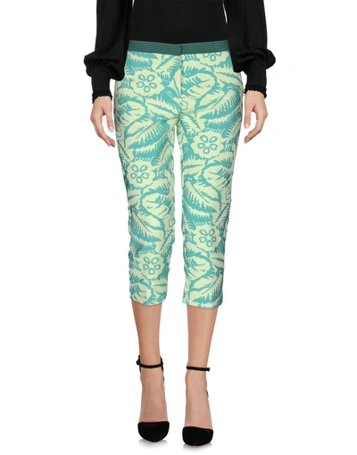 Teresa Dainelli Cropped Pants & Culottes In Light Green