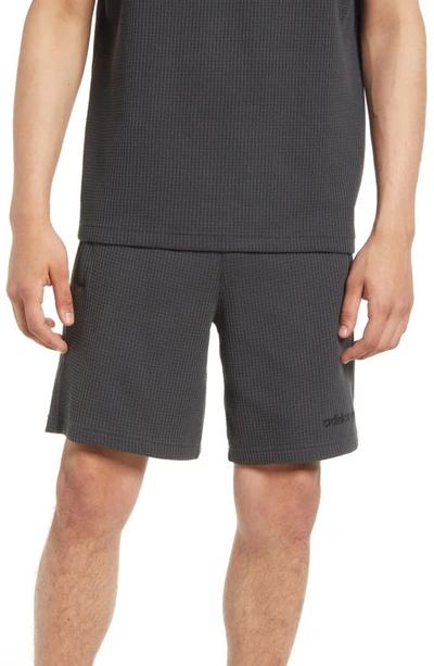 Adidas Originals Thermal Knit Shorts In Carbon