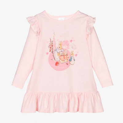 Peter Rabbit By Childrensalon Kids'  Girls Pink Frill Nightdress