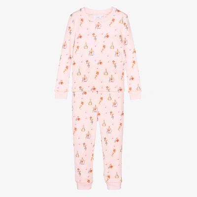 Peter Rabbit By Childrensalon Kids' Girls Pink Cotton Jersey Pyjamas