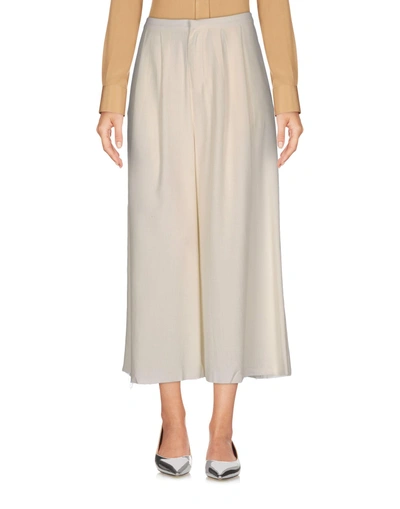 Alice Waese Cropped Pants & Culottes In Ivory