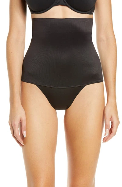Miraclesuit Comfy Curve High Waist Shaping Thong In Black