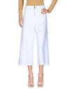 Dondup Cropped Pants In White