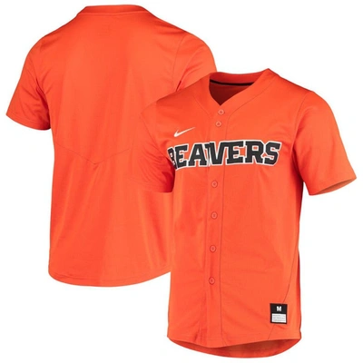 Nike Orange Oregon State Beavers Vapor Untouchable Elite Replica Full-button Baseball Jersey