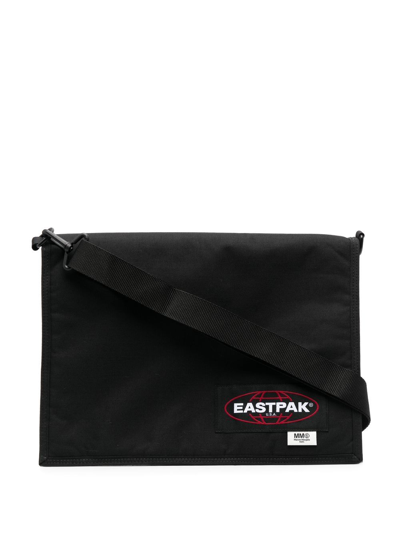 Mm6 Maison Margiela X Eastpak Logo-patch Shoulder Bag In Black
