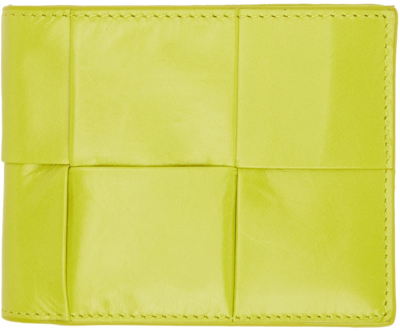 Bottega Veneta Leather Intreccio Bifold Wallet In 7301acid Ki