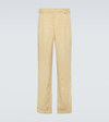 Auralee Washi Duck Canvas Pants In Beige