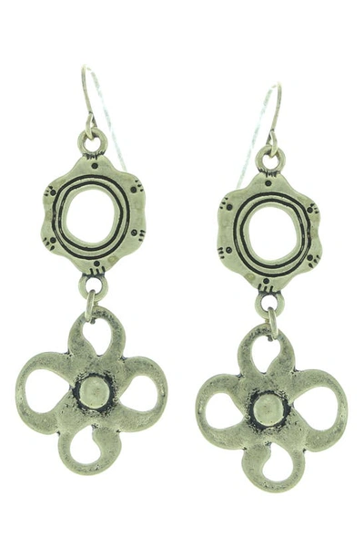 Olivia Welles Organic Shape Charm Collection Necklace & Earrings Set In Worn Gold