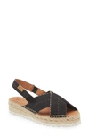 Toni Pons Elvira Espadrille Slingback Sandal In Black Fabric