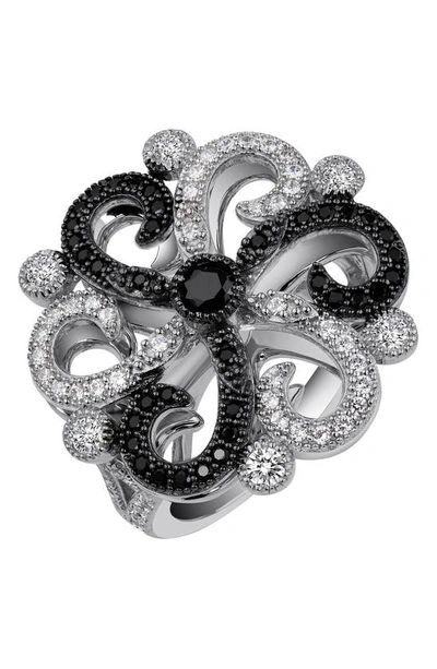 Lafonn Victorian Ring In White/ Black