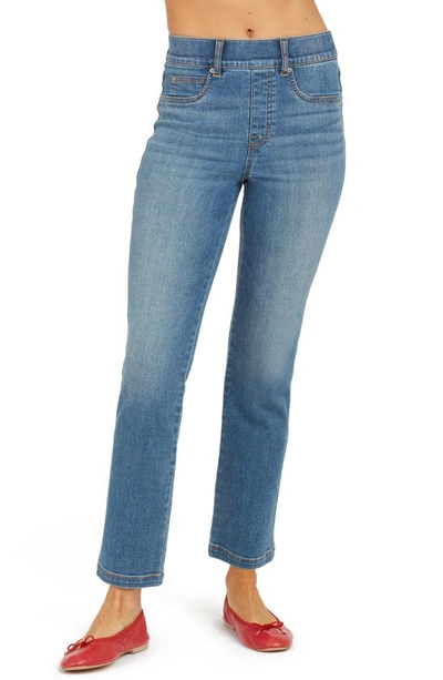 Spanx Straight Leg Ankle Jeans In Blue