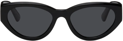 Chimi Black Acetate Oval Sunglasses